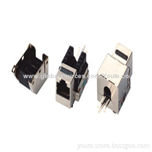 Shield 90° Cat 5e Keystone Jack